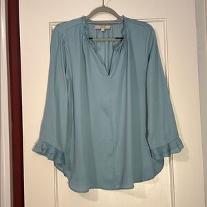 Ann Taylor Loft Elegant Blue Women's Top